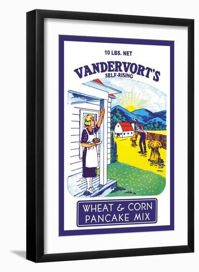 Vandervort's Wheat and Corn Pancake Mix-null-Framed Art Print