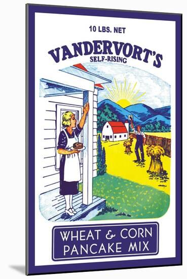 Vandervort's Wheat and Corn Pancake Mix-null-Mounted Art Print