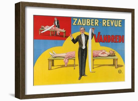 Vandredi Magic Revue, 1923-null-Framed Giclee Print