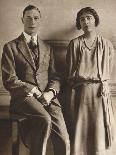 Lady Elizabeth Bowes Lyon and the Duke of York Upon the Announcement of their Engagement, 1923-Vandyk-Photographic Print