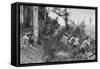 Vanguard of Austro-Hungarian Uhlans Occupying a Clearing in a Forest, World War I, 1917-null-Framed Stretched Canvas