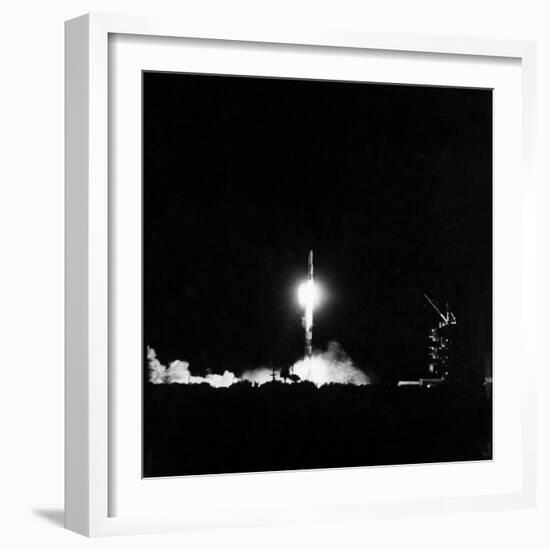 Vanguard Rocket with Satellite Making Successful Launching-Hank Walker-Framed Photographic Print