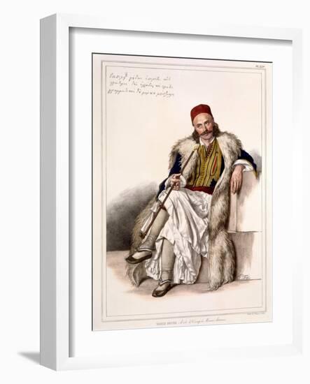 Vanila Gouda, Aide De Camp of Notis Botazaris - Plate Xxv, Engraved by Lemercier from 'Voyage À…-Louis Dupré-Framed Giclee Print