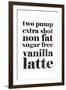 Vanilla Latte-null-Framed Art Print