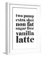 Vanilla Latte-null-Framed Art Print