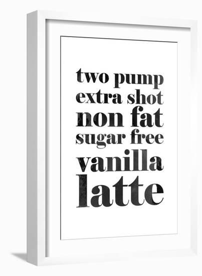 Vanilla Latte-null-Framed Art Print