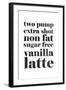 Vanilla Latte-null-Framed Art Print