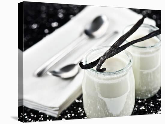 Vanilla yogurt - Foods-Philippe Hugonnard-Stretched Canvas