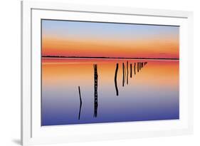 Vanishing Fence Line-Wayne Bradbury-Framed Photographic Print