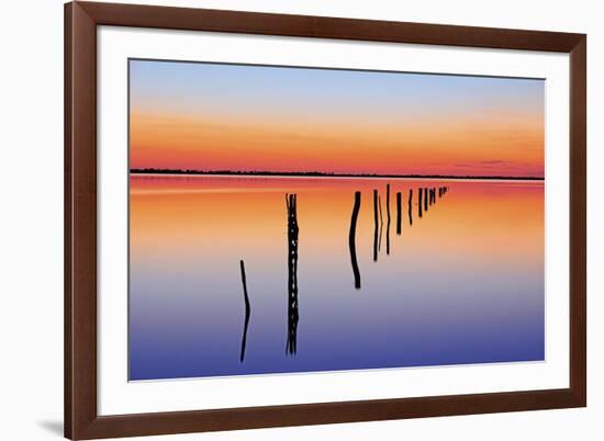 Vanishing Fence Line-Wayne Bradbury-Framed Photographic Print