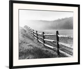 Vanishing Fence-Monte Nagler-Framed Art Print