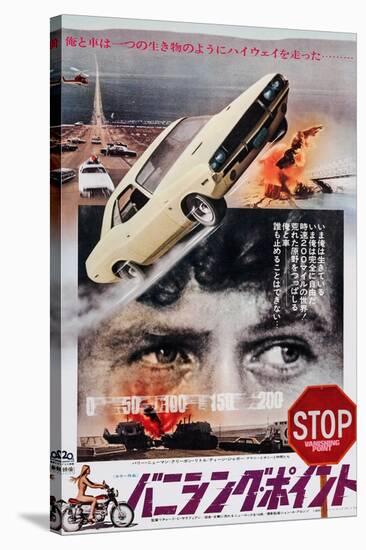 Vanishing Point, Japanese Poster Art, Barry Newman, 1971-null-Stretched Canvas