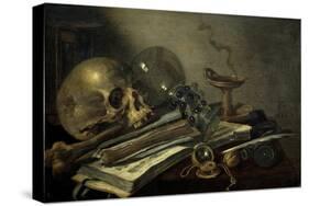 Vanitas, 1656-Pieter Claesz-Stretched Canvas