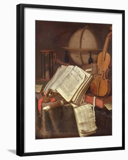 Vanitas, (An Allegorical Still-Life)-Edwaert Colyer or Collier-Framed Giclee Print