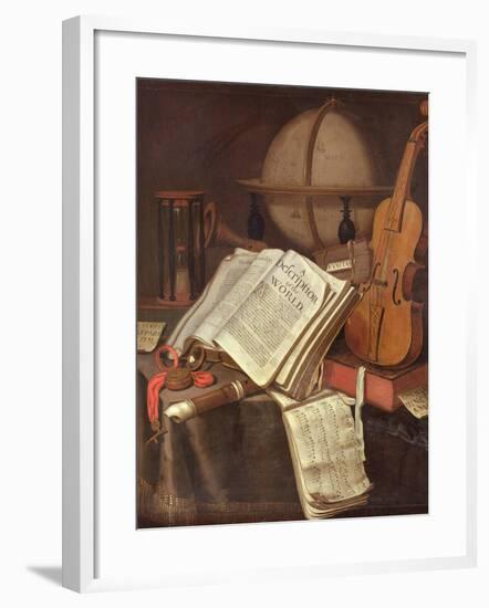 Vanitas, (An Allegorical Still-Life)-Edwaert Colyer or Collier-Framed Giclee Print