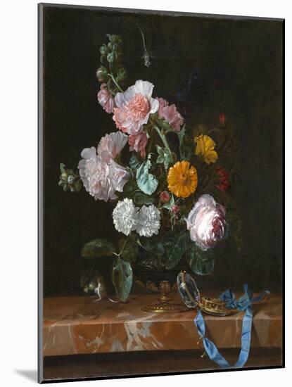 Vanitas Flower Still Life, c.1656-1657-Willem van Aelst-Mounted Giclee Print