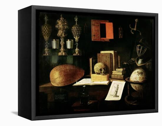 Vanitas Still Life, 1641-Sebastian Stoskopff-Framed Stretched Canvas