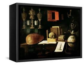 Vanitas Still Life, 1641-Sebastian Stoskopff-Framed Stretched Canvas