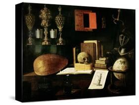 Vanitas Still Life, 1641-Sebastian Stoskopff-Stretched Canvas