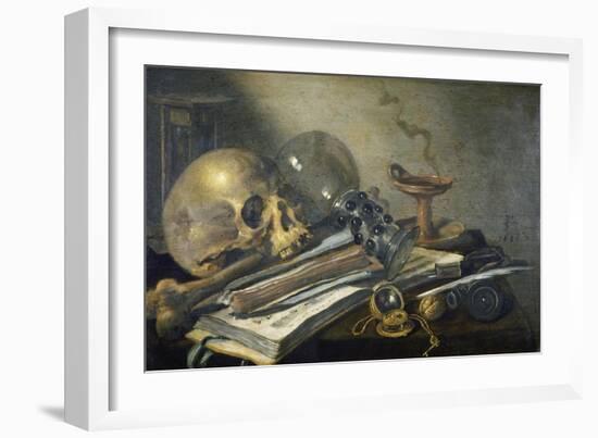 Vanitas Still Life , 1656-Pieter Claesz-Framed Giclee Print