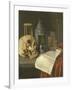 Vanitas Still Life, B. Schaak.-B. Schaak-Framed Art Print