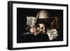 Vanitas Still Life, C.1655 (Oil on Oak Panel)-Johannes Borman-Framed Giclee Print