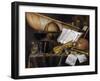 Vanitas Still Life - Peinture Par Edwaert Collier (1642-1708), 1632 - Oil on Wood, 99,4X122,8 - Pri-Edwaert Colyer or Collier-Framed Giclee Print