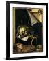 Vanitas (Still Life - Trompe L'Oeil) 1664-Cornelis Norbertus Gysbrechts-Framed Giclee Print