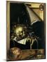 Vanitas (Still Life - Trompe L'Oeil) 1664-Cornelis Norbertus Gysbrechts-Mounted Giclee Print