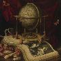 Vanitas Still Life with a Terrestrial Globe, a Book, Shells, a Snake ...