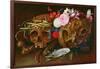 Vanitas Still Life with Skulls, Flowers, a Pearl Mussel Shell, a Bubble and Straw-Nicolaes van Veerendael-Framed Giclee Print