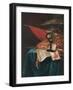 Vanitas Still Life with the Artist at His Easel Reflected in a Crystal Ball-Vincent Laurensz van der Vinne-Framed Giclee Print