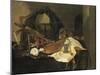 Vanitas Still Life-Jacques de Claeuw-Mounted Art Print