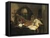 Vanitas Still Life-Jacques de Claeuw-Framed Stretched Canvas
