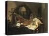 Vanitas Still Life-Jacques de Claeuw-Stretched Canvas