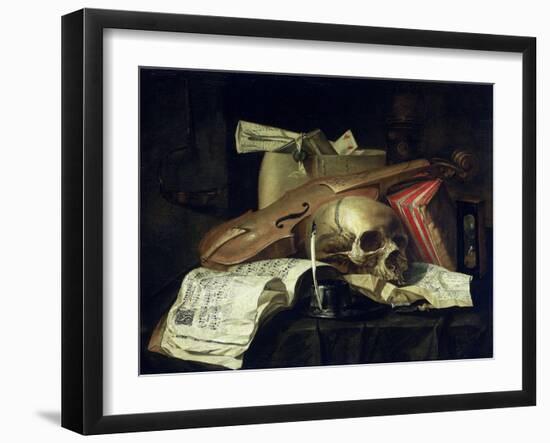 Vanitas Still Life-N.L. Peschier-Framed Art Print