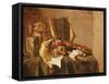 Vanitas Still Life-Jacques de Claeuw-Framed Stretched Canvas