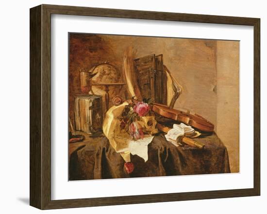 Vanitas Still Life-Jacques de Claeuw-Framed Giclee Print