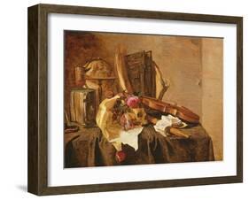 Vanitas Still Life-Jacques de Claeuw-Framed Giclee Print
