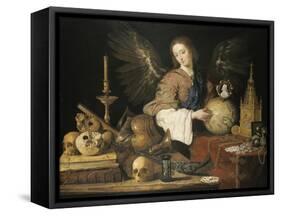 Vanitas-Antonio Pereda y Salgado-Framed Stretched Canvas