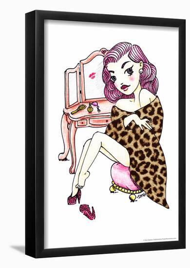 Vanity Kiss-Sara Gayoso-Framed Poster