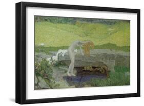 Vanity (The Source of Evi)-Giovanni Segantini-Framed Giclee Print