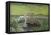 Vanity (The Source of Evi)-Giovanni Segantini-Framed Stretched Canvas