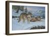 Vantage Point Wolves-Bruce Dumas-Framed Giclee Print