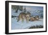 Vantage Point Wolves-Bruce Dumas-Framed Giclee Print