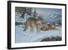 Vantage Point Wolves-Bruce Dumas-Framed Giclee Print