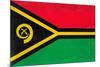 Vanuatu Flag Design with Wood Patterning - Flags of the World Series-Philippe Hugonnard-Mounted Art Print