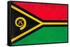 Vanuatu Flag Design with Wood Patterning - Flags of the World Series-Philippe Hugonnard-Framed Stretched Canvas