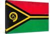 Vanuatu Flag Design with Wood Patterning - Flags of the World Series-Philippe Hugonnard-Stretched Canvas