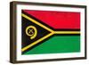 Vanuatu Flag Design with Wood Patterning - Flags of the World Series-Philippe Hugonnard-Framed Art Print
